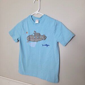 HANNA ANDERSSON Blue Appliqué Summer Tee